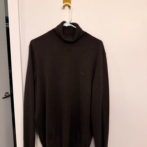 Boss Dark Brown Turtleneck Sweater
